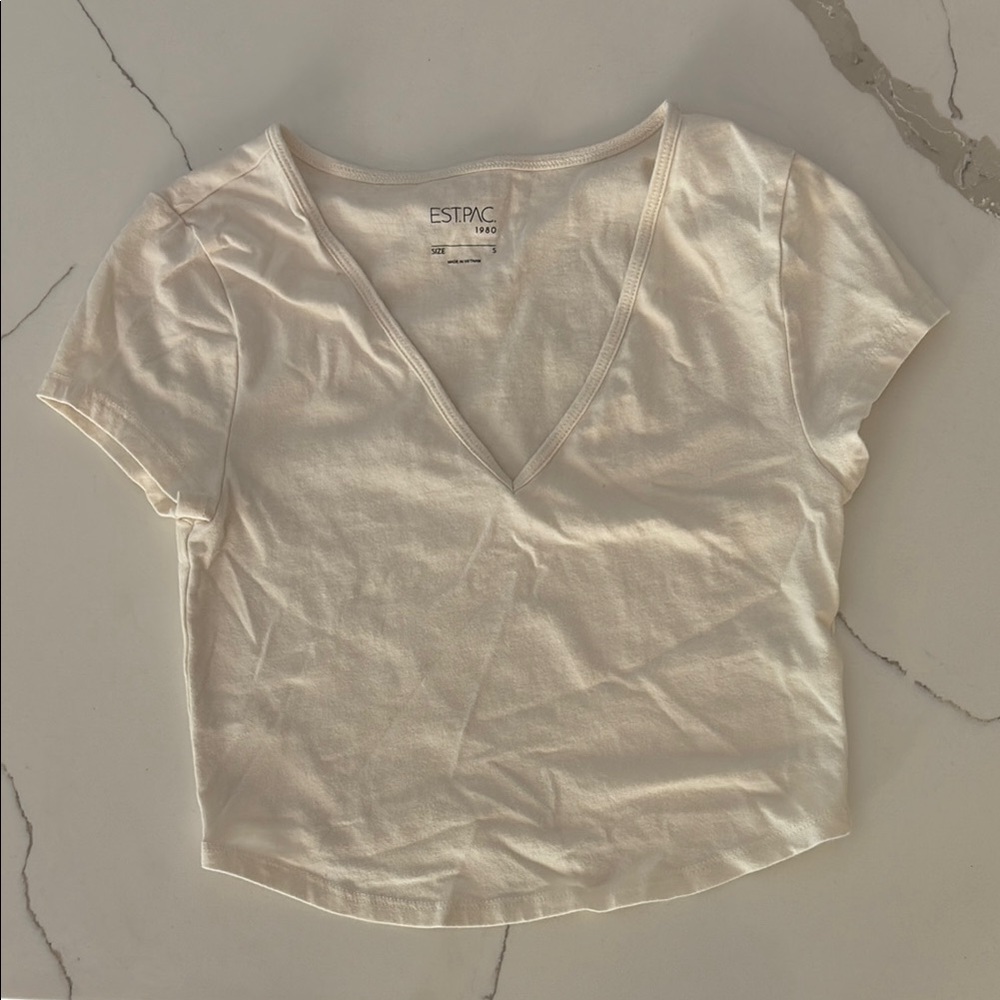 Cream White Baby Tee